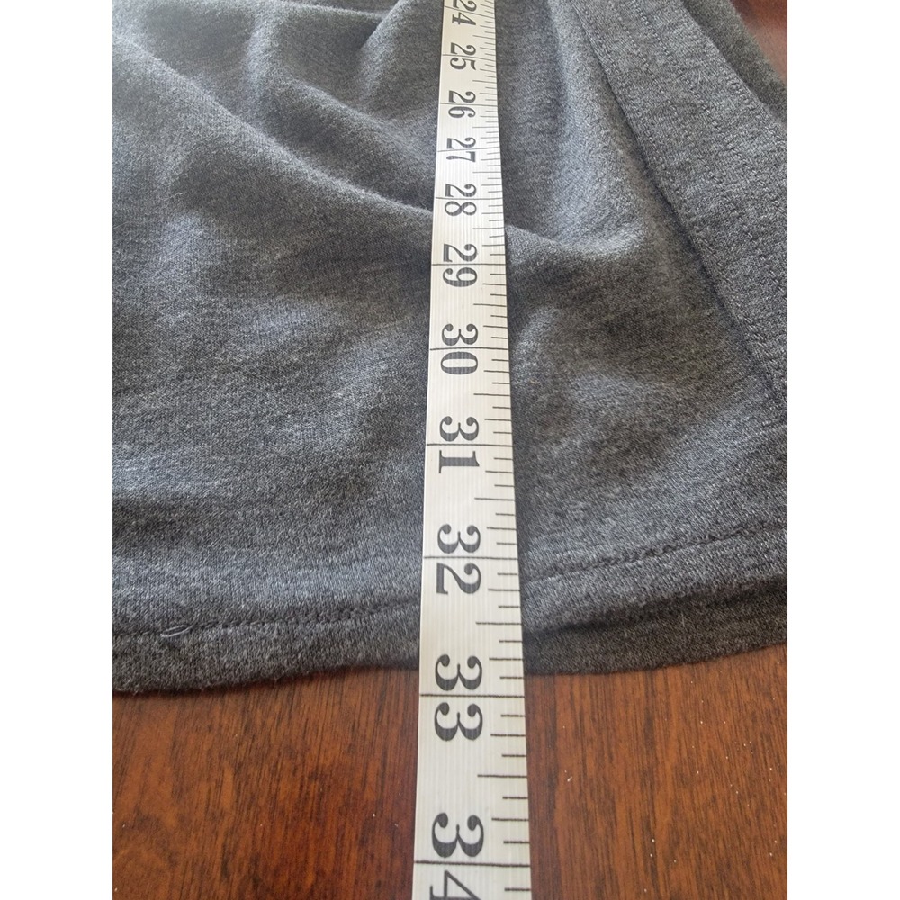 NWT Max Studio Medium Faux L/S Wrap Dress Charcoal Gray Professional Work Career - Picture 5 of 6